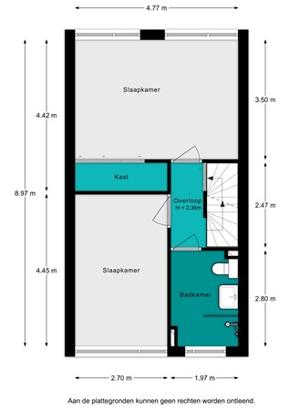 Plattegrond - Van Vlaanderenstraat 55, 4791 ER Klundert - Van Vlaanderenstraat 55 - 1e verdieping - 2D.jpg